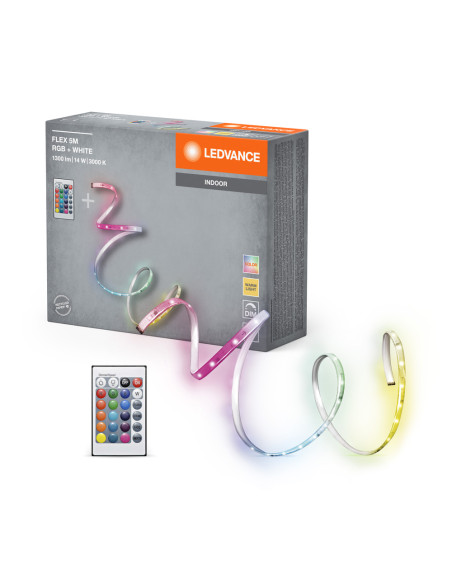 TAŚMA FLEX RGB 14W 1300LM 5M RC PASEK Z PILOTEM  