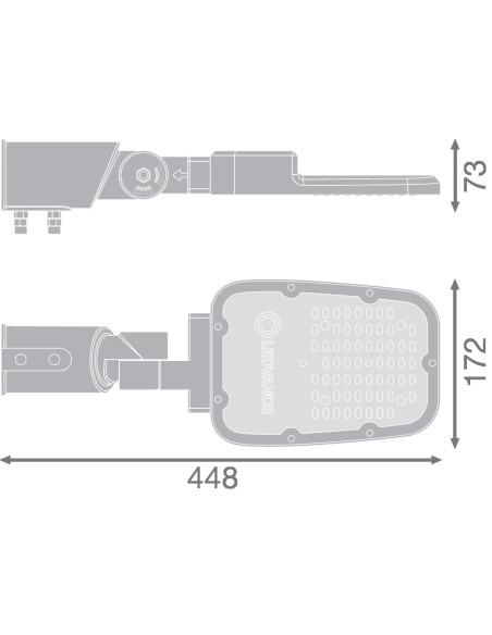 OPRAWA ULICZNA STREETLIGHT AREA SPD SM V 30W 730 IP66 3900LM RV20ST GY 