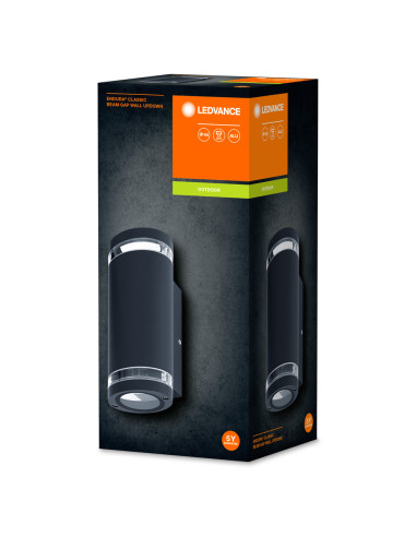 KINKIET ZEWNĘTRZNY ENDURA BEAM GAP WALL UPDOWN GU10 IP44 ALU GY