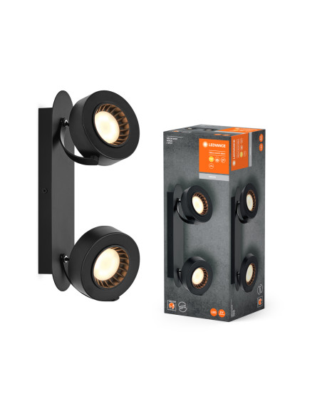 OPRAWA SUFITOWA LED DECOR SPOT VENUS 2X5.2W 3000K ciepła biała BK 