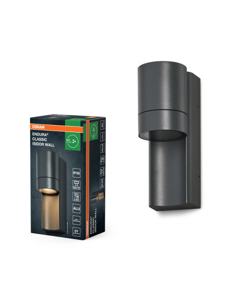 KINKIET ZEWNĘTRZNY Endura Classic IP65 ISIDOR GU10 WALL Dark Gray