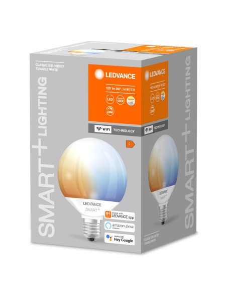 ŻARÓWKA LED SMART+ WIFI G95 100 14W TW E27 
