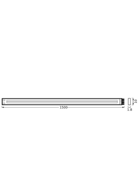 TAŚMA FLEX COB 13W 2700…6500K 510LM 1,5M IP20 TW RC PASEK COB Z PILOTEM 