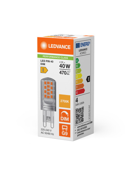 ŻARÓWKA LED P SPECIAL LED PIN40 CL DIM 4W 2700K ciepła biała G9 230V 470LM 