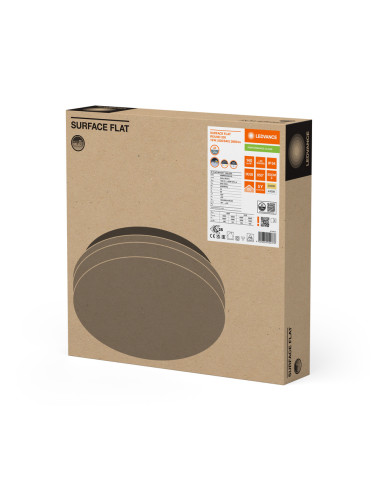 PLAFON LED SURFACE FLAT ROUND 330 P 19W CPS 