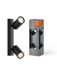 OPRAWA SUFITOWA LED SPOT OCTAGON DIM 2X3.4W 2700K ciepła biała GU10 BK 