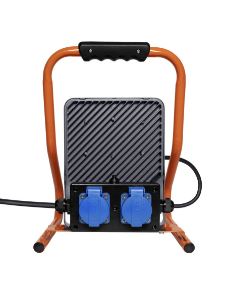 NAŚWIETLACZ LED WORKLIGHT 50W 4000K neutralna biała 4500LM R-STAND SOCKET PRZENOŚNY Z GNIAZDEM 