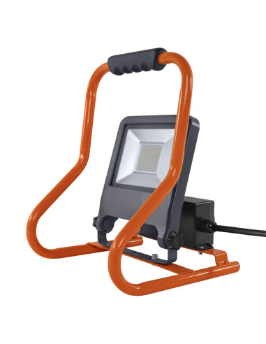 NAŚWIETLACZ LED WORKLIGHT 50W 4000K neutralna biała 4500LM R-STAND SOCKET PRZENOŚNY Z GNIAZDEM 