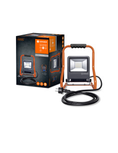 NAŚWIETLACZ LED WORKLIGHT 50W 4000K neutralna biała 4500LM R-STAND SOCKET PRZENOŚNY Z GNIAZDEM 