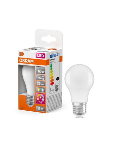 ŻARÓWKA LED SUPERSTAR CLA60 3CLICK ACTIVE&RELAX&SLEEP 8,8W/827&840 FR 806LM E27 