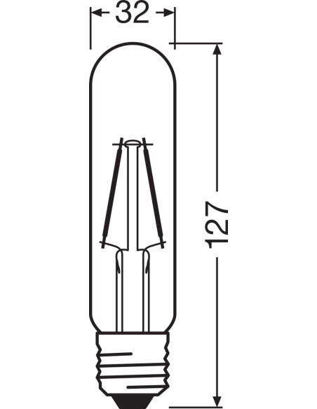 ŻARÓWKA LED 1906 VINTAGE LED TUBE GOLD20 2.5W 2000K E27 FIL 200LM 
