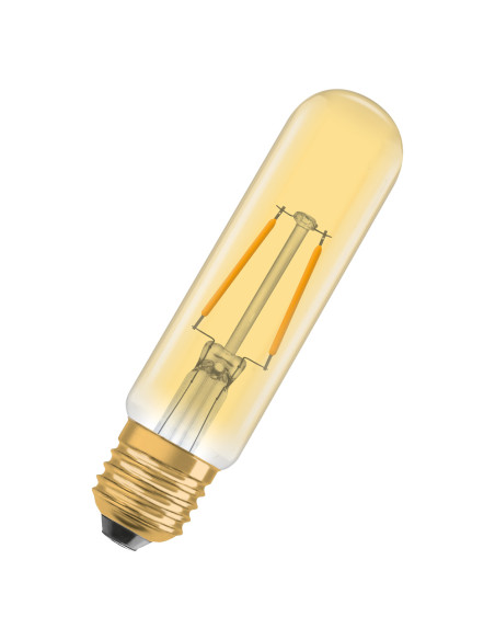 ŻARÓWKA LED 1906 VINTAGE LED TUBE GOLD20 2.5W 2000K E27 FIL 200LM 