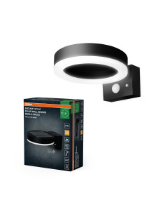 KINKIET ZEWNĘTRZNY SOLAR ENDURA STYLE SINGLE CIRCLE WALL SENSOR 6W 3000K 400LM BLACK 