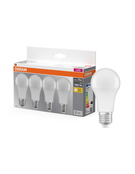  ŻARÓWKA LED  4-PAK LED BASE CLA75 11W 2700K ciepła biała E27 FR FS4 