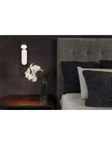 KINKIET LED DECOR SPOT NEPTUNE 90MM CLICK-SELECT 13W 3000K ciepła biała BLACK 1 SPOT 