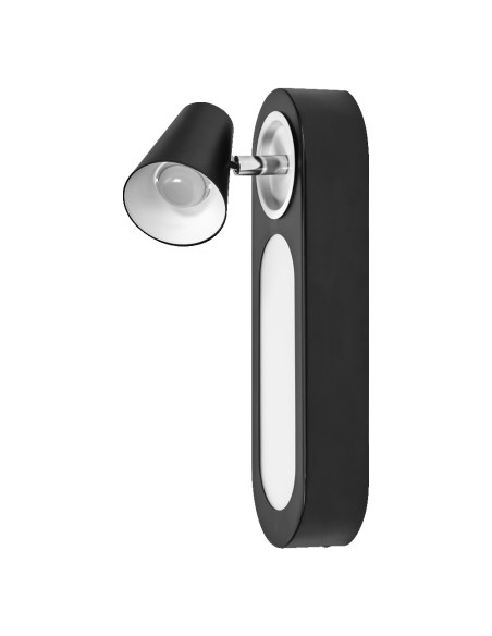 KINKIET LED DECOR SPOT NEPTUNE 90MM CLICK-SELECT 13W 3000K ciepła biała BLACK 1 SPOT 