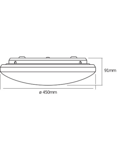 PLAFON LED ORBIS SPARKLE 400MM 24W 830 CLICK DIM 