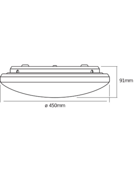 PLAFON LED ORBIS SPARKLE 400MM 24W 830 CLICK DIM 