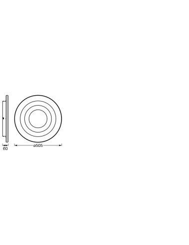 PLAFON LED ORBIS SPIRAL LOOP CL 505 42W 3000K ciepła biała WT 