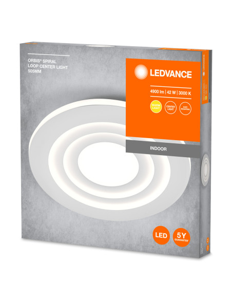 PLAFON LED ORBIS SPIRAL LOOP CL 505 42W 3000K ciepła biała WT 