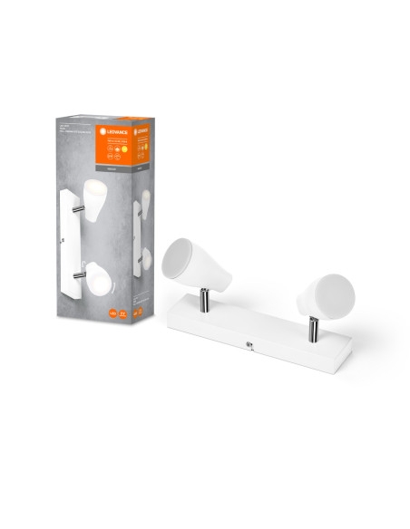 OPRAWA SUFITOWA PUNKTOWA LED SPOT PEAR 2X4.3W 2700K ciepła biała GU10 WHITE 