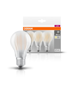 ŻARÓWKA LED 3-PAK LED BASE CLA60 7W 2700K ciepła biała E27 GL FR FS3 