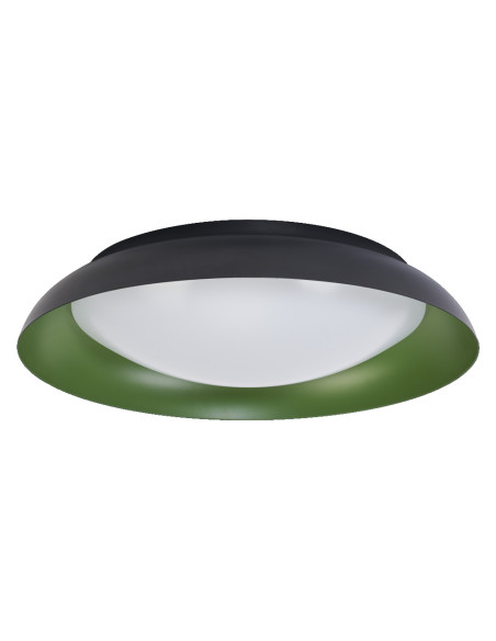 PLAFON LED ORBIS PLATE 480MM 45W 3000K ciepła biała CLICK DIM BLACK AND GREEN 