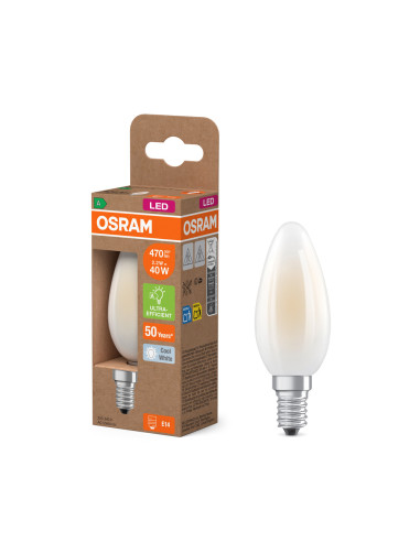 ŻARÓWKA LED ENERGY CLASS CLB40 2,2W 4000K neutralna biała E14 470LM GL FR EE  KLASA A 
