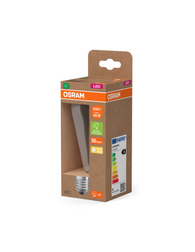 ŻARÓWKA LED ENERGY CLASS EDISON 60 3,8W 2700K ciepła biała E27 806LM FIL EE  KLASA A 