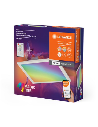OPRAWA SMART WIFI PLANON MAGIC 300X300 14W 1100LM RGB TW PANEL  