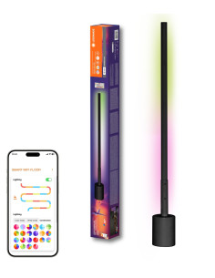 OPRAWA SMART WIFI FLOOR CORNER SLIM RGB TW RC 8W 180LM BLACK 