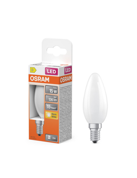 ŻARÓWKA LED STAR RF CLB15 1W 2700K ciepła biała E14 GL FR 136LM 