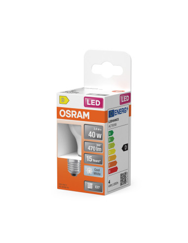 ŻARÓWKA LED STAR RF CLP40 3,4W 4000K neutralna biała E27 GL FR 470LM 