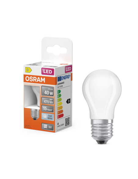 ŻARÓWKA LED STAR RF CLP40 3,4W 4000K neutralna biała E27 GL FR 470LM 