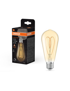 ŻARÓWKA LED 1906 VINTAGE LED EDISON 40 HEART FILAMENT DIM 4,9W 2200K CLEAR E27 