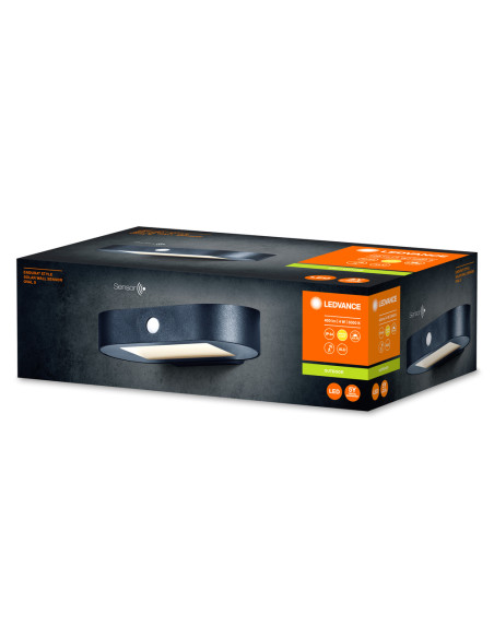 KINKIET ZEWNĘTRZNY SOLAR ENDURA STYLE OVALS WALL SENSOR 4W 3000K 