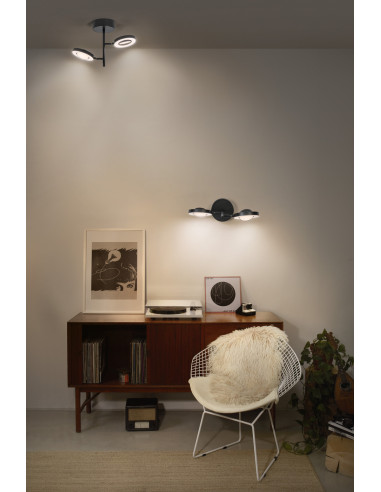 OPRAWA SUFITOWA LED DECOR SPOT SATURN CLICK-CCT 21W 415MM BLACK 