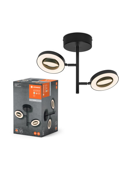 OPRAWA SUFITOWA LED DECOR SPOT SATURN CLICK-CCT 21W 415MM BLACK 