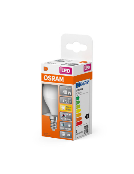ŻARÓWKA LED STAR CLP40 4.9W 2700K ciepła biała E14 470LM FROSTED CRI97  