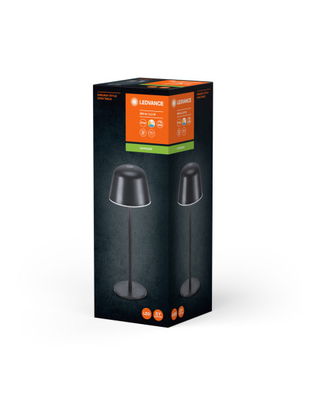 LAMPKA STOŁOWA ZEWNĘTRZNA ENDURA STYLE TABLE CCT USB 2.5W IP54 DARK GRAY 