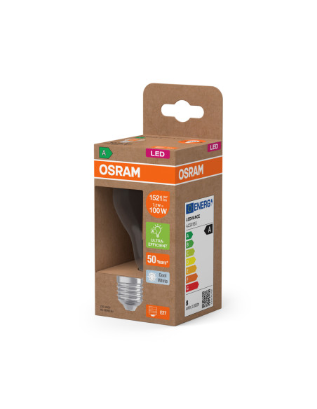 ŻARÓWKA LED ENERGY CLASS CLA100 7,2W 4000K neutralna biała E27 1521LM FIL EE  KLASA A 