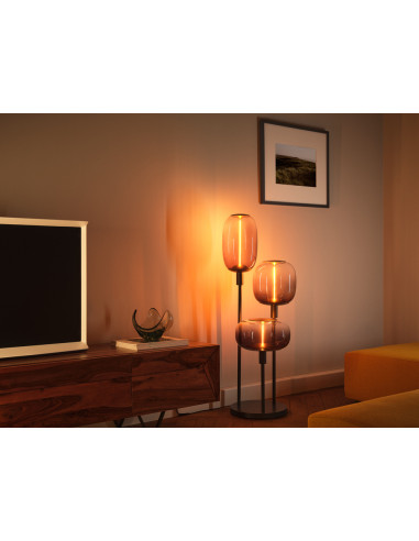 DECOR STICK FLOOR 3XE27 DARK GREY 