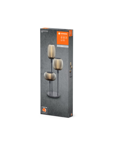 DECOR STICK FLOOR 3XE27 DARK GREY 