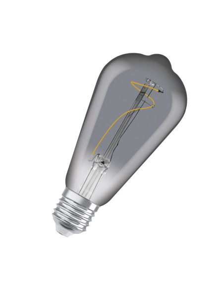 ŻARÓWKA LED 1906 VINTAGE LED EDISON10 SMOKE FIL 3,4W/818 100LM E27 