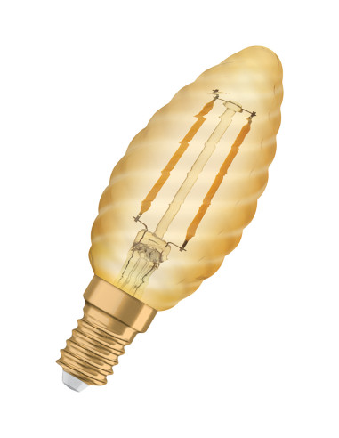 ŻARÓWKA LED 1906 VINTAGE LED CLBW12 1.5W/2400K 120LM FIL GOLD E14 