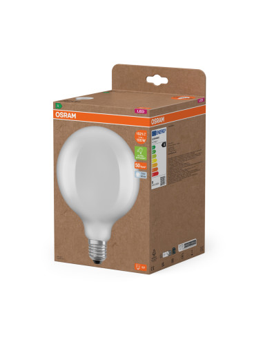 ŻARÓWKA LED ENERGY CLASS G125 100 7,2W 4000K neutralna biała E27 1521LM GL FR EE  KLASA A