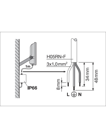 NAŚWIETLACZ FLOOD LED 250 P 167W/150W 25000LM/22500LM PS 6500K SY100 BK IP66 GEN4