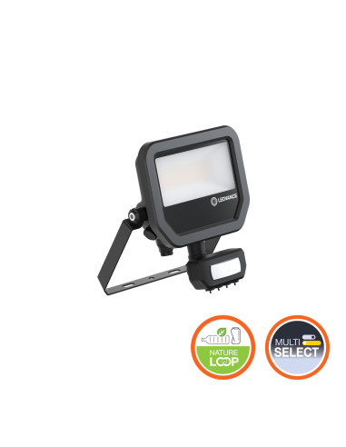 NAŚWIETLACZ FLOOD LED SENSOR 20 P 17W/11W 2200LM/1465LM PS 3000K SY100 BK IP65 GEN4 