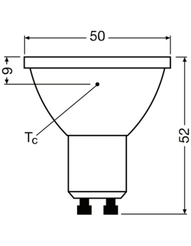 ŻARÓWKA LED P SPOT PAR16 GL 80 51 120° DIM 7W 2700K ciepła biała CRI90 GU10 650LM 