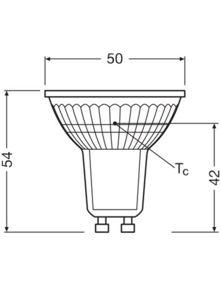  ŻARÓWKA LED  10-PAK LED BASE PAR16 50 36 4.3W 4000K neutralna biała 230V GU10 FS10 